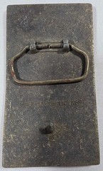 Vtg Brass Belt Buckle Winchester Repeating Arms New Haven Conn. Rifle Guns 4”