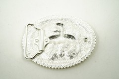 End of Trail American Indian on Horse Western Gold/Silver Metal Belt Buckle