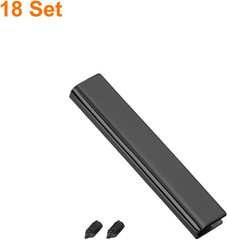 Belt Buckle End Tips, Rectangle Webbing Zipper Tips Clip Buckles with Screws for