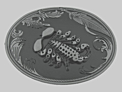 Scorpion Belt Buckles Vintage Men Black Metal Zodiac Sign Western Cowboy Rodeo