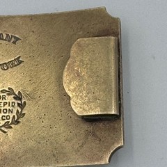 Vintage Wells Fargo and Company Oregon Steam Locomotive Train Belt Buckle Brass