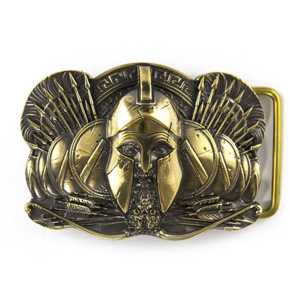 Belt buckle Spartan, Ancient Greece warrior military brass belt buckle