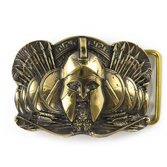 Belt buckle Spartan, Ancient Greece warrior military brass belt buckle