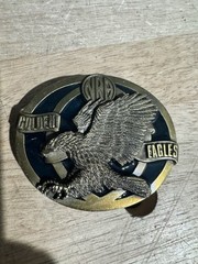 Vintage Collectible NRA Golden Eagles USA Heavy Enameled Belt Buckle