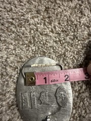 Colorado Silver Star Pewter Belt Buckle Montana 5902 Made In USA