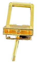 Reversible ROLLER Belt Buckle GOLD PLATED Tone Buckle fit&rsquo;s 7/8 inch (22mm)