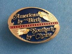 SOUTHERN PRIDE AMERICAN FLAG TRUCK BELT BUCKLE TEXAS FLORIDA GEORGIA TEXAS EAGLE