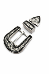 Western buckle 3 Piece Buckle Set rhinostone leather belt buckle cowgirl 40mm