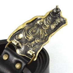 Belt buckle Grey Wolf, Handmade wolf head solid belt buckle