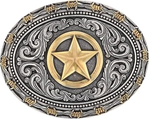 Montana Silversmiths Western Belt Buckle Attitude Texas Star A530