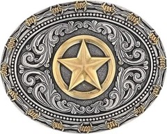 Montana Silversmiths Western Belt Buckle Attitude Texas Star A530