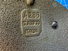 Royal Gold Crown Shield with Rhinestone Border Belt Buckle A286 Classico Italia