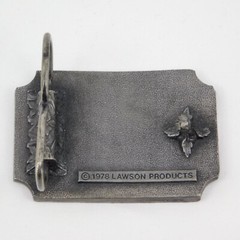 Lawson Products 1978 Promo Belt Buckle Bolts Tools 2 5/8&Prime; long 1 7/8&Prime; belt width