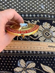 Western Buckle Gold Silver Black Red Longhorn Cowboy Oval 2 » Rodeo Buckle