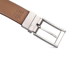 beltox fine Men Belt Genuine Leather with Anti-scratch Buckle 34-36, Brown