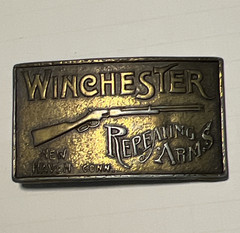 Winchester Men&rsquo;s Rectangular Western Belt Buckle Antique Finish 1.75&Prime; MPN 608