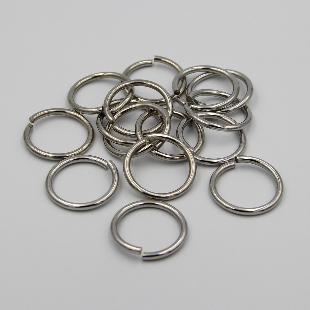 Split Ring Stainless Steel Key Jump Ring 20mm lot