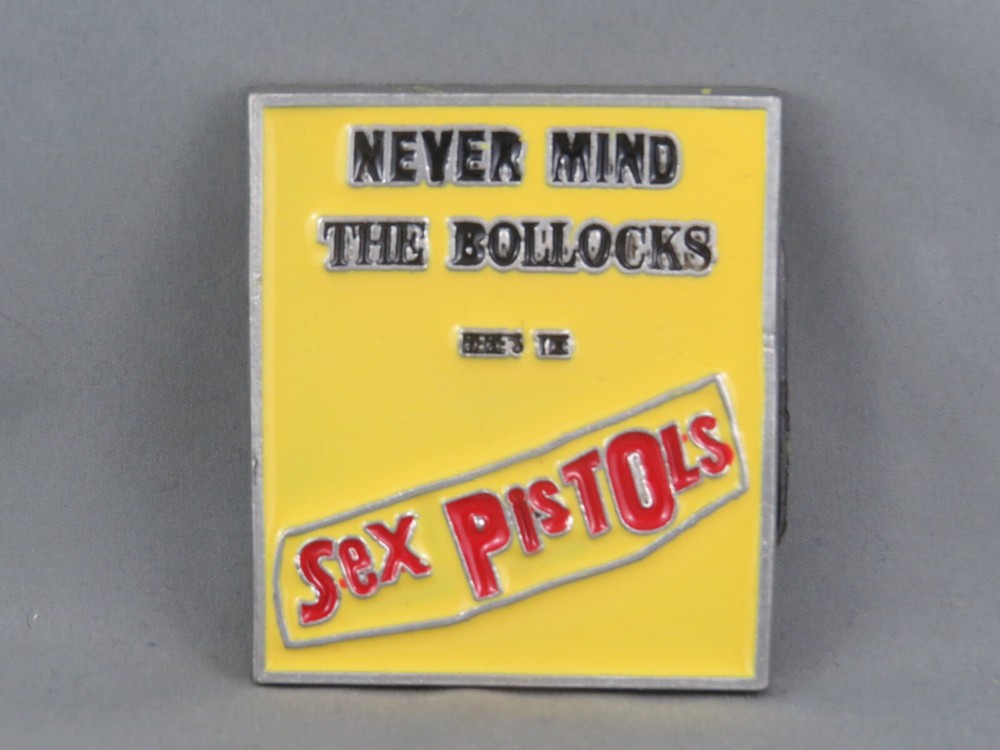 Punk Belt Buckle – Sex Pistols Never Mind the Bollocks Album Cover -Adult Buckle