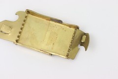 Collectible Timepiece « The Canon Buckle » Brass Belt Buckle Pat Pend California
