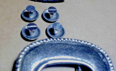 Western Belt Buckle kit with belt keeper 4 belt posts and Century Buckle Canada