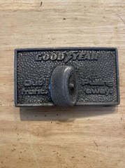 Goodyear Tires Belt Buckle Vintage 1978 Metal Michelin Tire & Rubber Collector