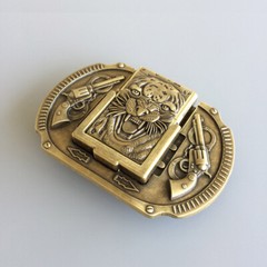 Vintage Bronze Western Tiger Wildlife Lighter Belt Buckle also Stock in US
