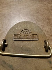 VINTAGE Brass TYE OWNER FARMING & AGRICULTURE BELT BUCKLE LIMITED EDITION