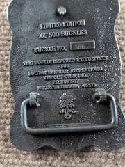 1984 Holiday Rambler RV Belt Buckle #356/500 Travel Trailer Camper
