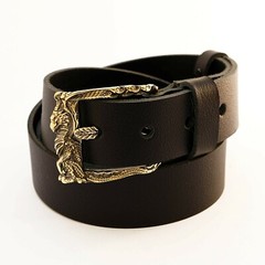 Brass belt buckle « Dragon », Handmade pin type Scandinavian Dragon belt buckle