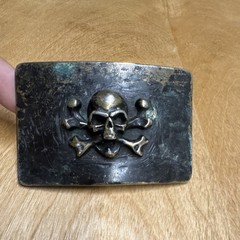 Pirate Skull and Crossbones Gothic Punk Vibe Raised Dimensional Belt Buckle