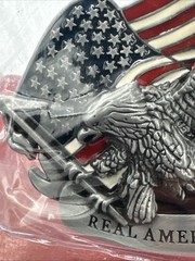 Police Protect & Serve Commemorative Eagle Metal Belt Buckle 4in