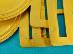 Set 2 US Guatemala Coat of Arms Gold Tone Military Army N.S. MEYER Belt Buckle J