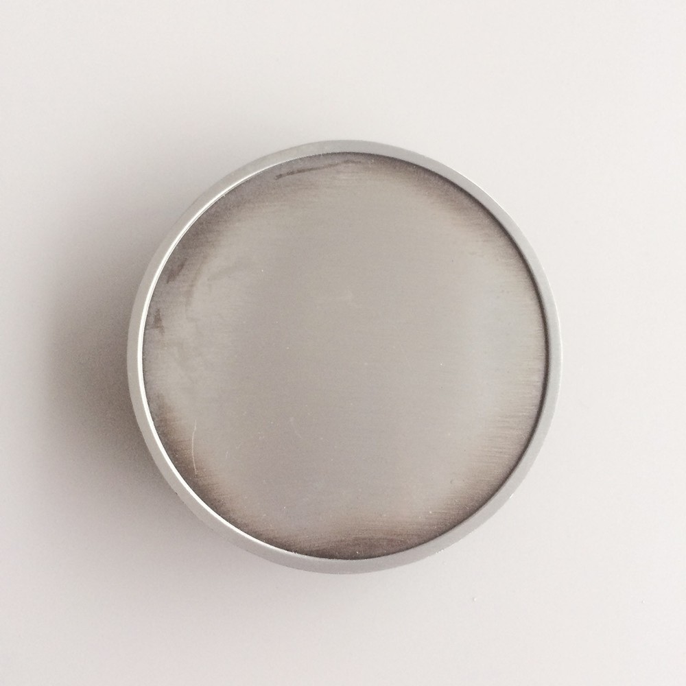 Antique Brushed Silver Round Blank Belt Buckle for Engraving also Stock in US