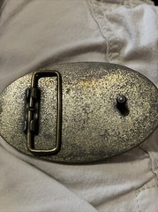 VINTAGE ***COCA-COLA*** 5 CENTS AT FOUNTAINS OVAL ADV. BELT BUCKLE