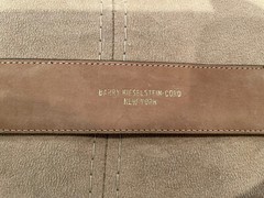 Huge Kieselstein-Cord Sterling Alligator Buckle With Brown Calfskin Belt Size 2