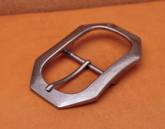 Heavy Solid Silver Men Leather Huge Center Bar Jeans Belt Buckle Fit 40mm Strap