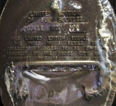 Dodge City Days Ah! Kansas 125 and Coming Alive 1986 Brass Belt Buckle 118/500
