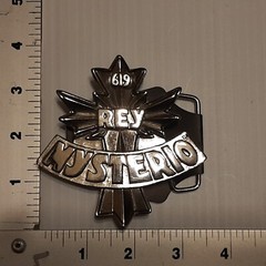 SILVER (IN COLOR) WWE WWF WRESTLING REY MYSTERIO Metal Belt Buckle
