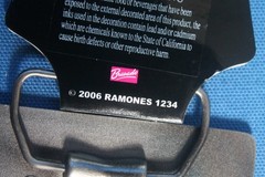 Ramones Belt Buckle Rock Band Square Photo Black Enamel Silver Metal 2006 New