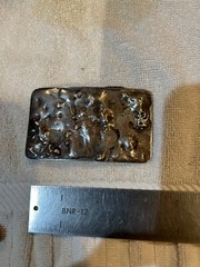Vintage Modern Modernist Abstract Belt Buckle Brutalist