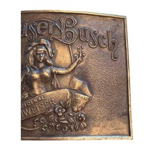 Vintage Anheuser Busch Budweiser Brass Buckle Lady of the Lake St Louis B-168