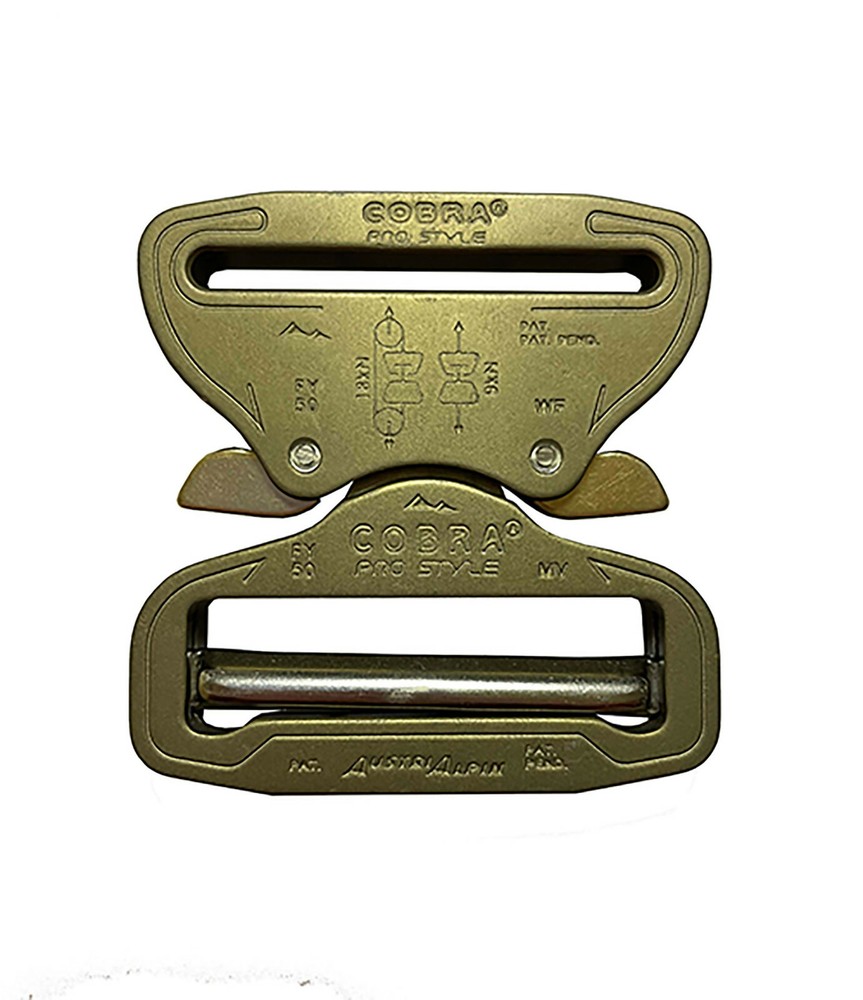 AustriAlpin 45mm Hard Coated Cobra Buckle – Male Adj Female Fixed – FY45HVF-XL