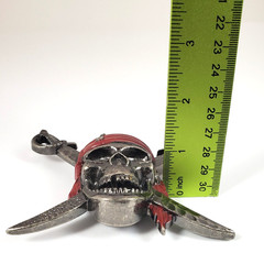Disney Pirates of the Caribbean Enameled Skull & Crossed Swords Belt Buckle