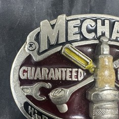 1982 mechanic Belt Buckle The Great American USA 853 Hi Power Super Tuned