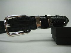 Genuine lizard belt size&rsquo;s 26 to 46.w/ sterling silver 925 buckle 4 pc set U.S.A