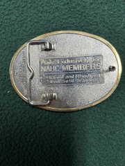 North American Hunting Club Gold-Tone Belt Buckle Vintage NAHC Life Member