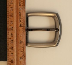 New Hight Quality 1 1/2&Prime; (38mm) pin buckle(#Z3) light gray gun metal color, USA