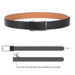 SENDEFN Ratchet Belt Replacement Strap 1 36&Prime;-42&Prime; Waist Adjustable, Black-4