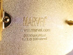 Iron Man Helmet Gold Tone Belt Buckle 2010 Marvel Comics