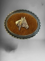 Horse Western Cowboy Belt Buckle Hebilla Vaquera Rodeo Con Caballo
